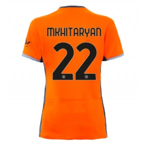 Maillot de foot Inter Milan Henrikh Mkhitaryan #22 Troisième Femmes 2023-24 Manches Courte